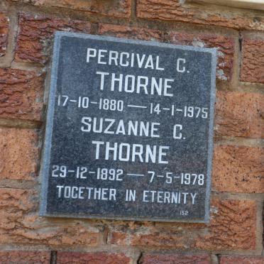 THORNE Percival C. 1880-1975 &amp; Suzanne C. 1892-1978