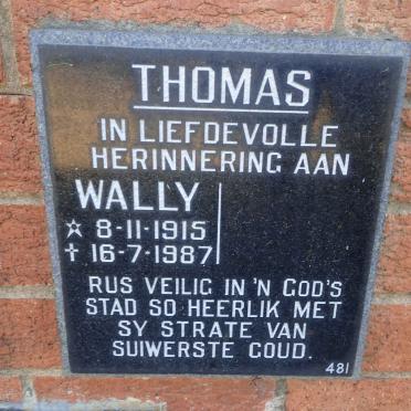 THOMAS Wally 1915-1987