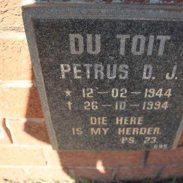 TOIT Petrus D.J., du 1944-1994