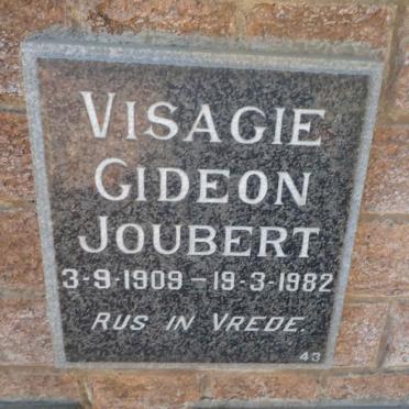 VISAGIE Gideon Joubert 1909-1982