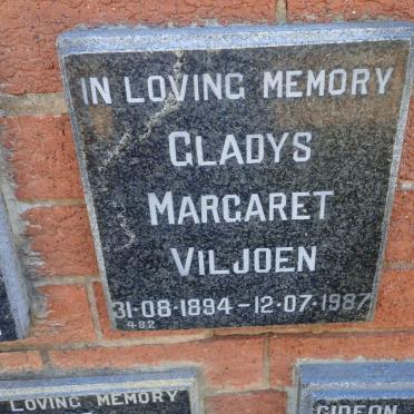 VILJOEN Gladys Margaret 1894-1987