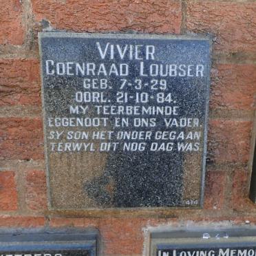 VIVIER Coenraad Loubser 1929-1984