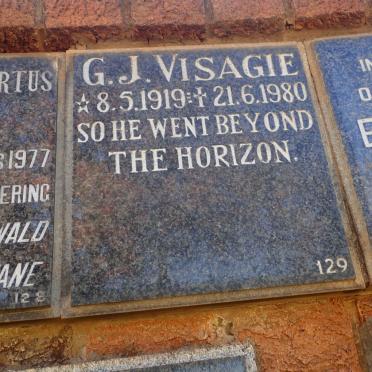 VISAGIE G.J. 1919-1980