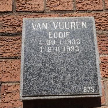 VUUREN Eddie, van 1933-1993