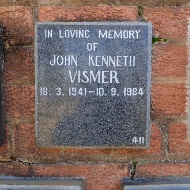 VISMER John Kenneth 1941-1984