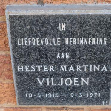 VILJOEN Hester Martina 1915-1971