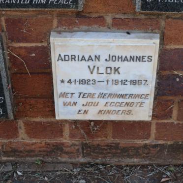 VLOK Adriaan Johannes 1923-1967