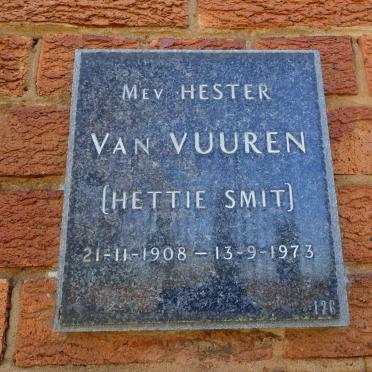 VUUREN Hester, van nee SMIT 1908-1973