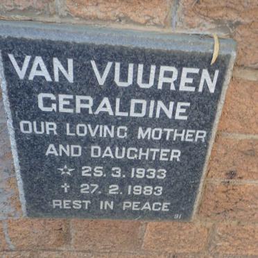 VUUREN Geraldine, van 1933-1983
