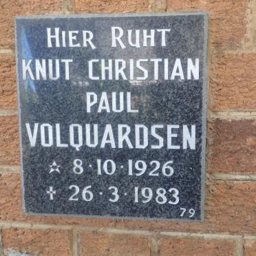 VOLQUARDSEN Knut Christian Paul 1926-1983