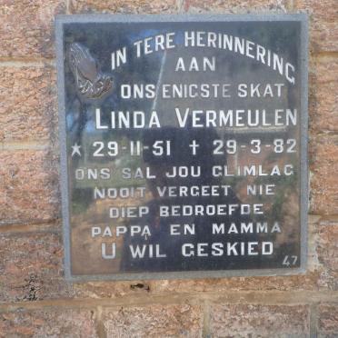 VERMEULEN Linda 1951-1982