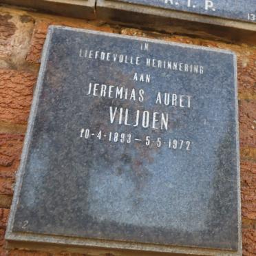 VILJOEN Jeremias Auret 1893-1972