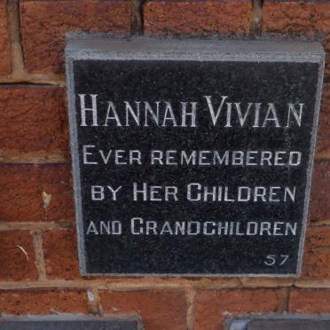 VIVIAN Hannah