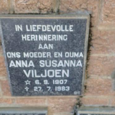 VILJOEN Anna Susanna 1907-1983