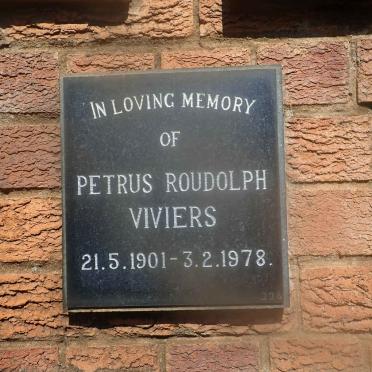 VIVIERS Petrus Roudolph 1901-1978