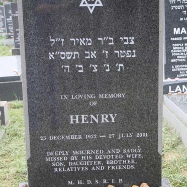 HARRIS Henry 1922-2001