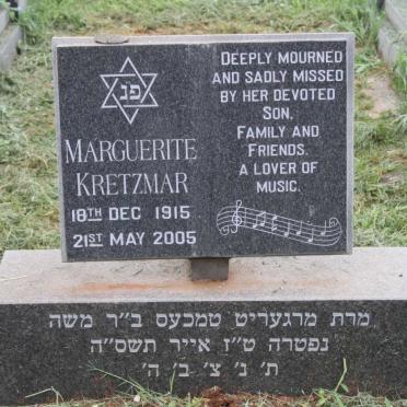 KRETZMAR Marguerite 1915-2005