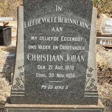 BARNARD Christiaan Johan 1870-1956