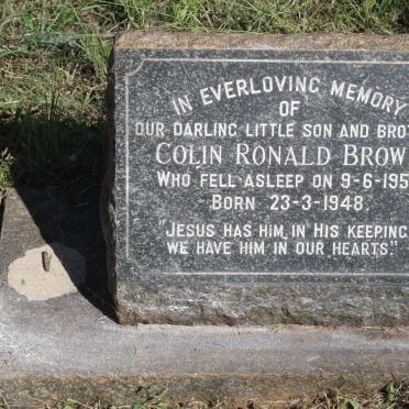 BROWN Colin Ronald 1948-1956