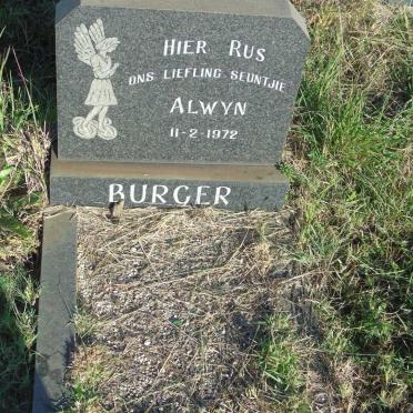 BURGER Alwyn -1972