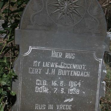 BUITENDACH Gert J.H. 1864-1938