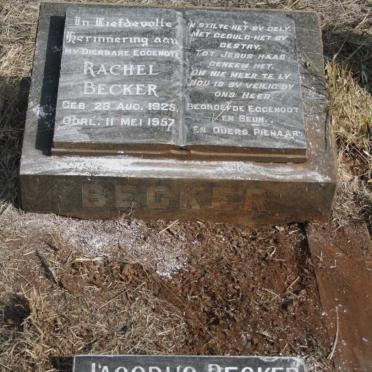 BECKER Jacobus 1921-1983 & Rachel 1925-1957