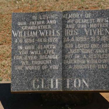 CLIFTON William Wells 1891-1973 & Iris Vivien 1895-1966 :: CLIFTON William 1924-1944 _2