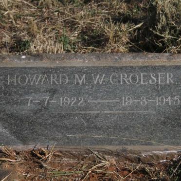 CROESER Howard M.W. 1922-1945
