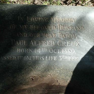 CREUX Paul Alfred 1880-1936