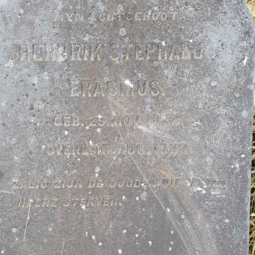 ERASMUS Hendrik Stephanus 1872-1922