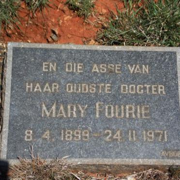 FOURIE Mary 1899-1971