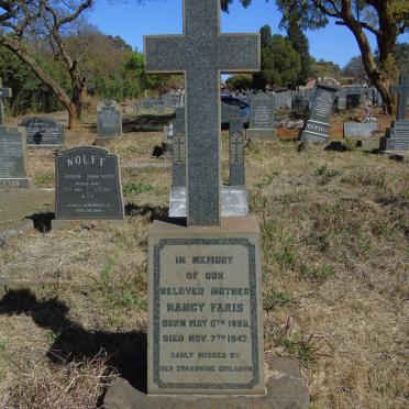 FARIS Nancy 1898-1947