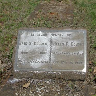 GOLDER Eric S. 1909-1938 & Helen G. 