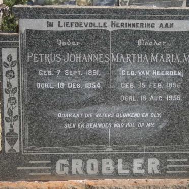 GROBLER Petrus Johannes 1891-1954 & Martha Maria M. VAN HEERDEN 1896-1959