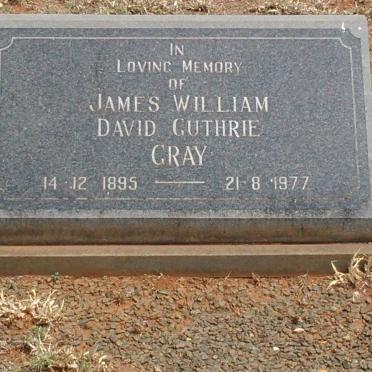 GRAY James William David Guthrie 1895-1977