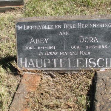 HAUPTFLEISCH Abey -1961 &amp; Dora -1985