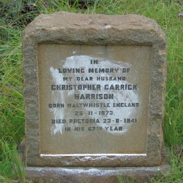 HARRISON Christopher Carrick 1873-1941