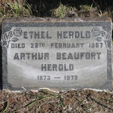 HEROLD Arthur Beaufort 1873-1972 &amp; Ethel -1957