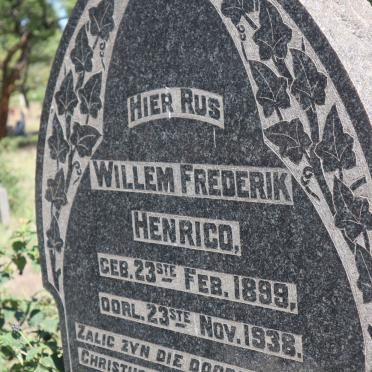 HENRICO Willem Frederik 1899-1938