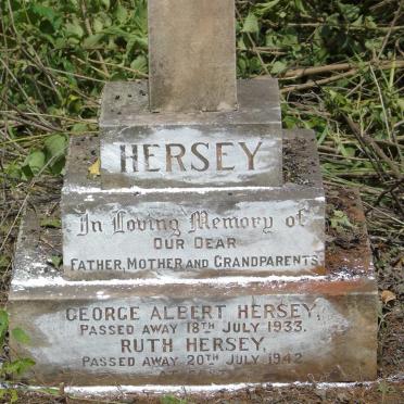 HERSEY George Albert -1933 & Ruth -1942