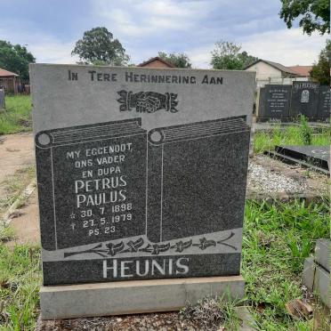 HEUNIS Petrus Paulus 1898-1979