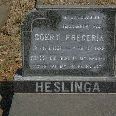 HESLINGA Coert Frederik 1921-1996