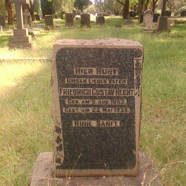 HECHT Friedrich Gustav 1853-1935