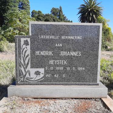 HEYSTEK Hendrik Johannes 1898-1994