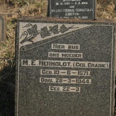 HERHOLDT M.E. nee GRABIE 1871-1944