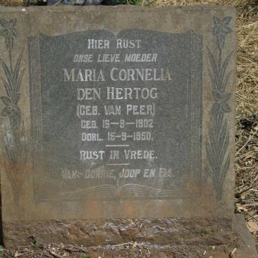 HERTOG Maria Cornelia, den nee VAN PEER 1902-1950