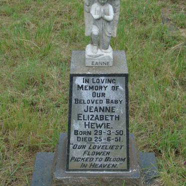 HEWIE Jeanne Elizabeth 1950-1951