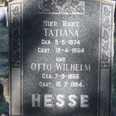 HESSE Otto Wilhelm 1868-1964 &amp; Tatiana 1874-1954