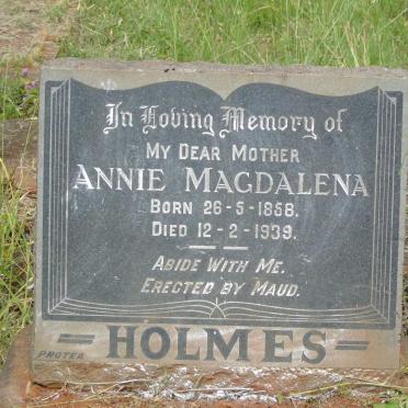 HOLMES Annie Magdalena 1858-1939