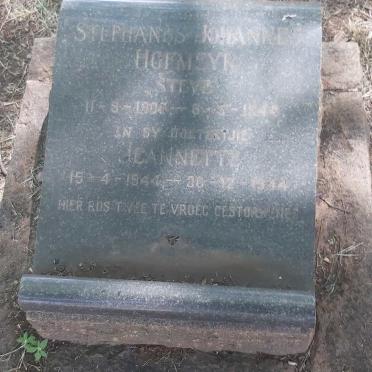 HOFMEYR Stephanus Johannes 1906-1944 :: HOFMEYR Jeannette 1944-1944